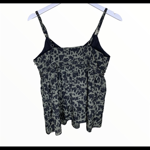 BUFFALO David Bitton Babydoll Tiered Spaghetti Strap Tank Black/Grey Size Small - Picture 6 of 11